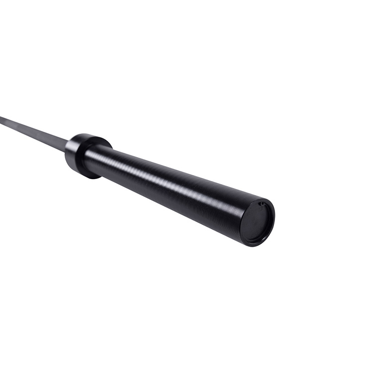 HRS-OB02 Olympic Power Lifting Bar with Center Knurl, Black
