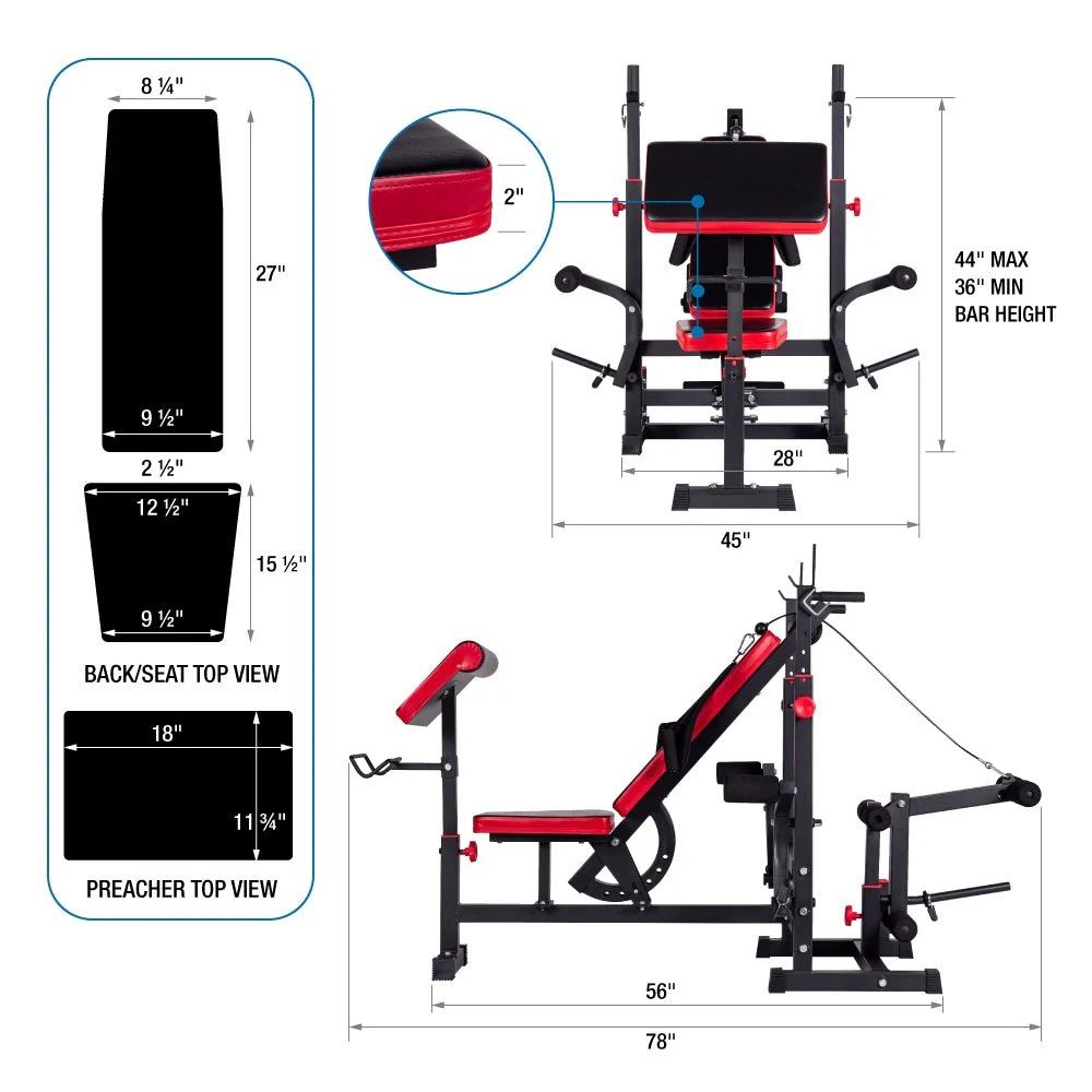 HRS-AB01 Multifunctional Press Bench