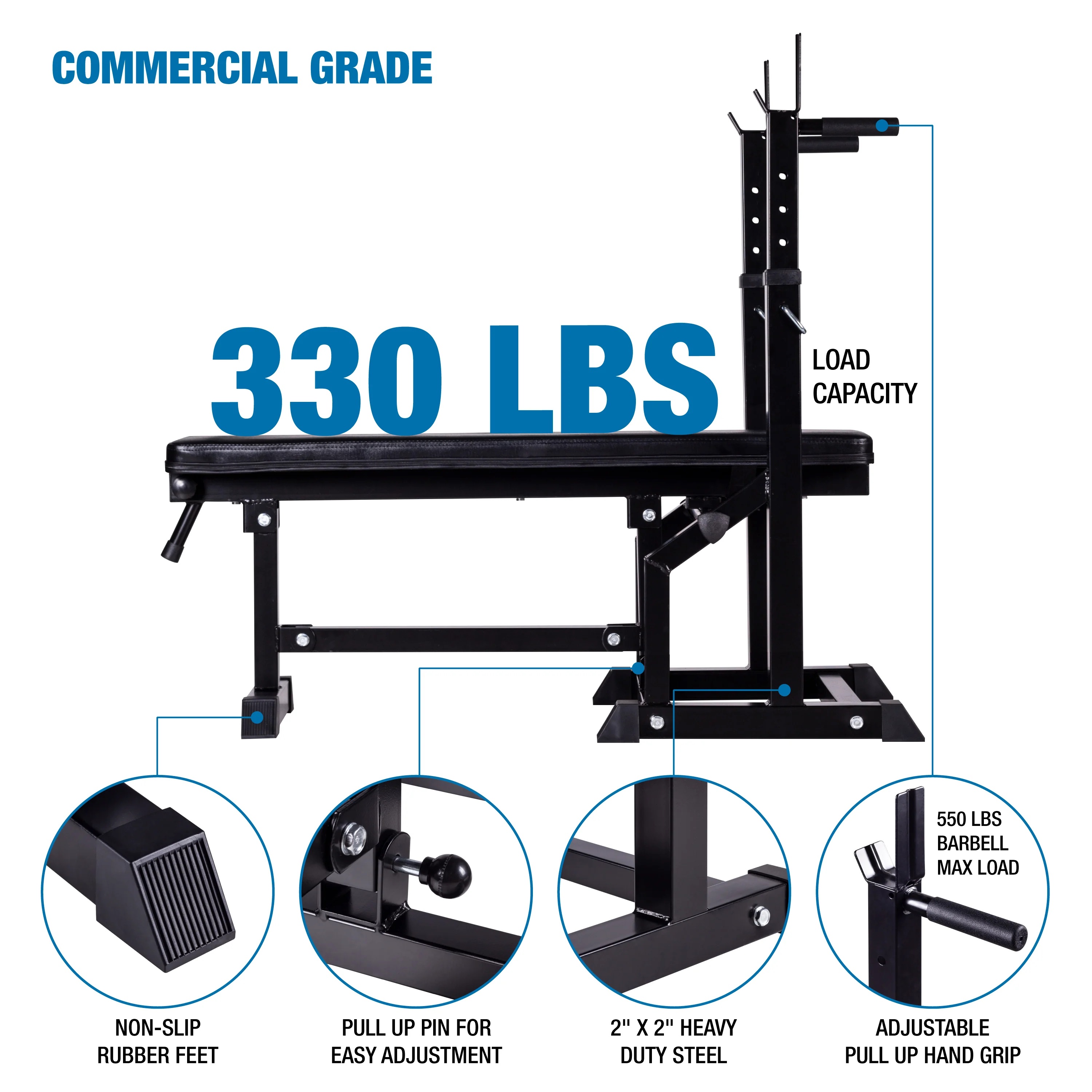 HRS-AB018A Multifunctional Adjustable Flat-Incline Press Bench