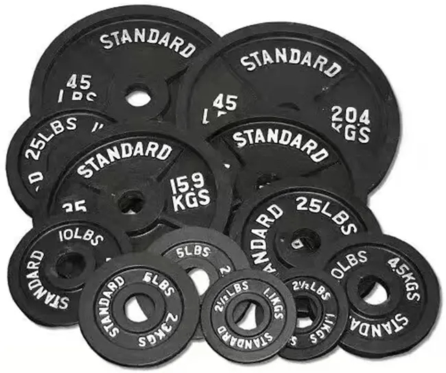 HRS-PL03 Standard Olympic Plates, Black