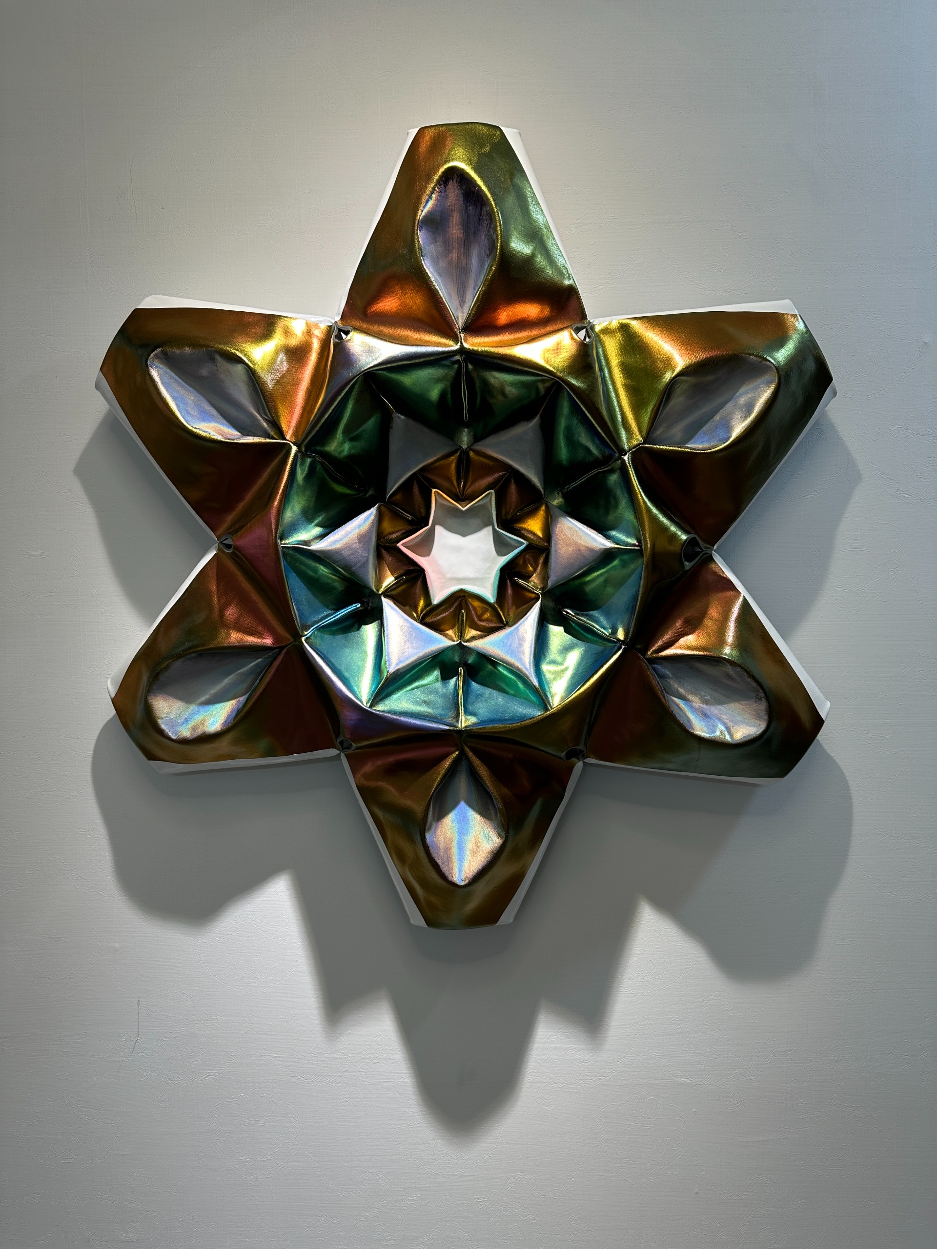 1 Pascal van der Graaf_Nova(Metallic)_99x92x15 cm_2025_epoxy, acrylic and chameleon paint on canvas_1