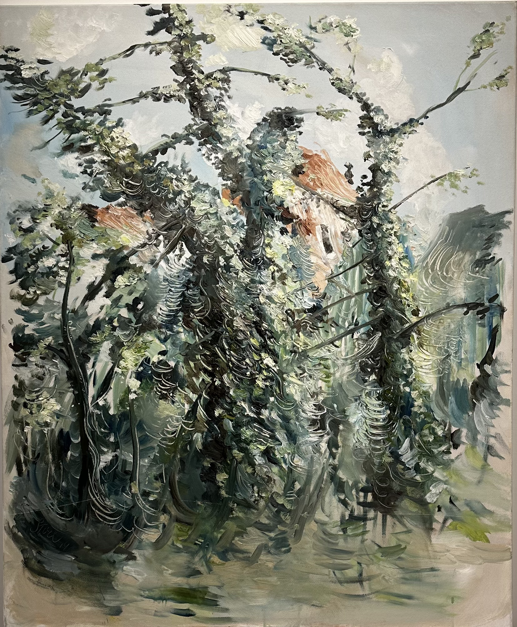 Mari Stoel, untitled 5(park), 2014, oil on linen, 115x95cm