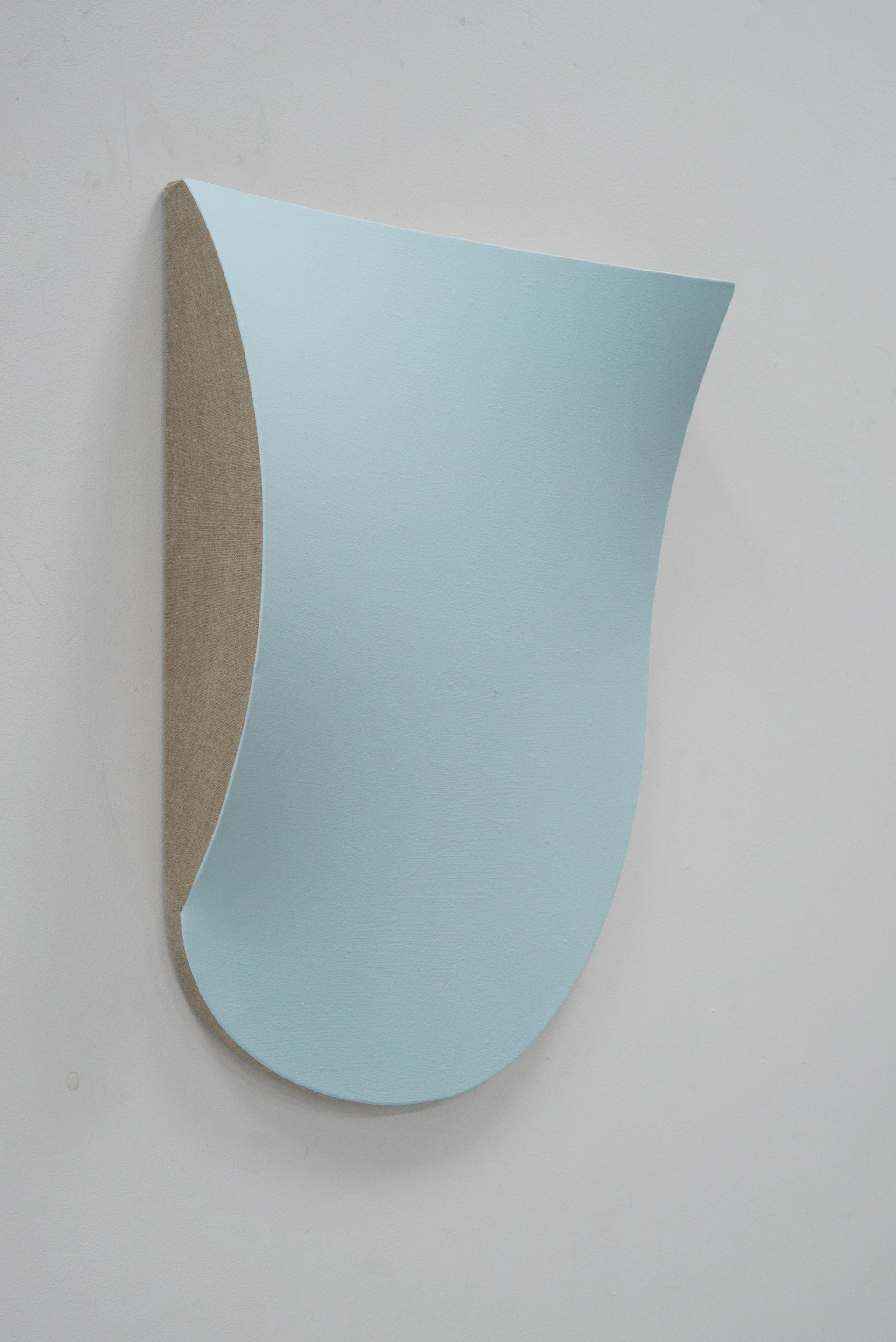 Hybrid light blue,2020, acrylics on linen, 65x45x10cm, 0,25