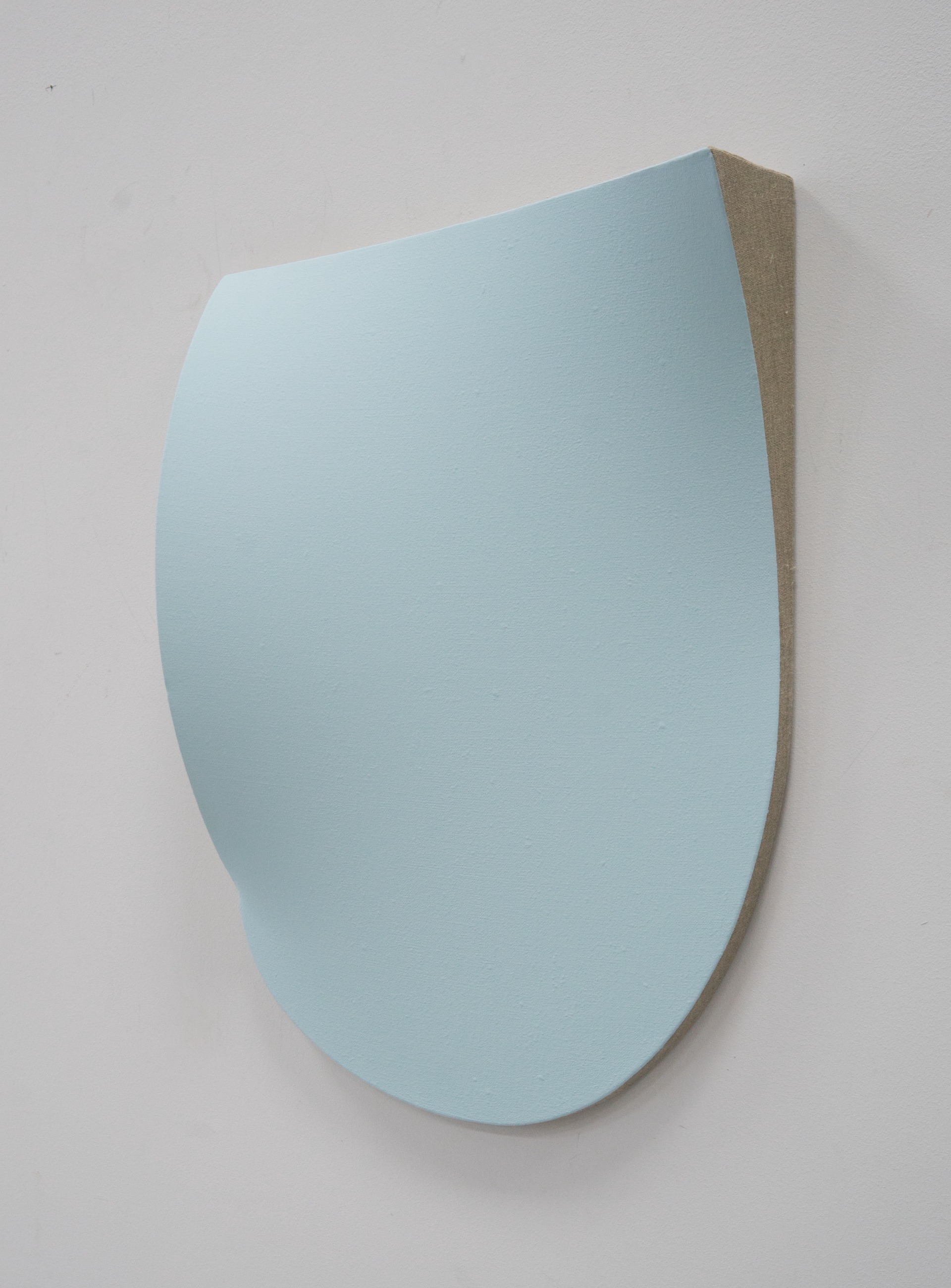 Hybrid light blue,2020, acrylics on linen, 65x45x10cm, 0,75