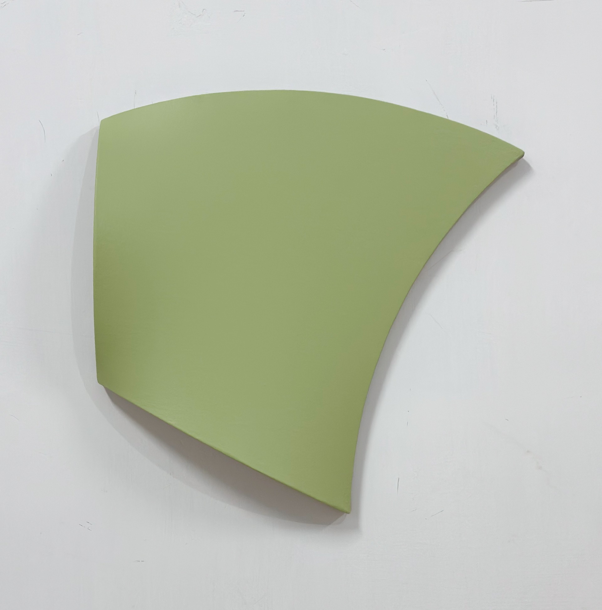 “Birth of green” 2024, acrylics on linen, 47,5x47,5x7cm 0,5