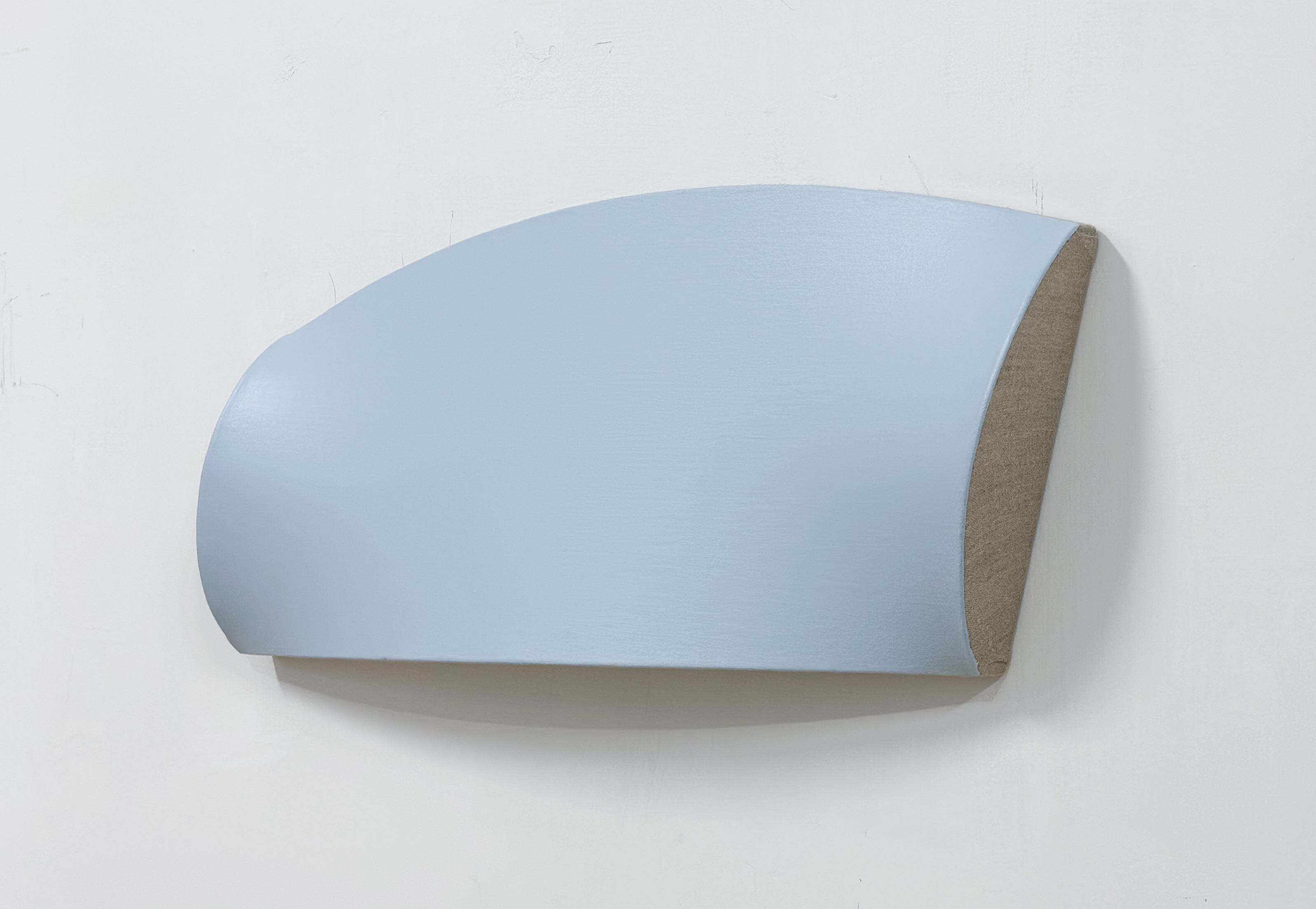 “Birth of light blue” 2024, acrylics on linen, 60x26x7cm, 0,75
