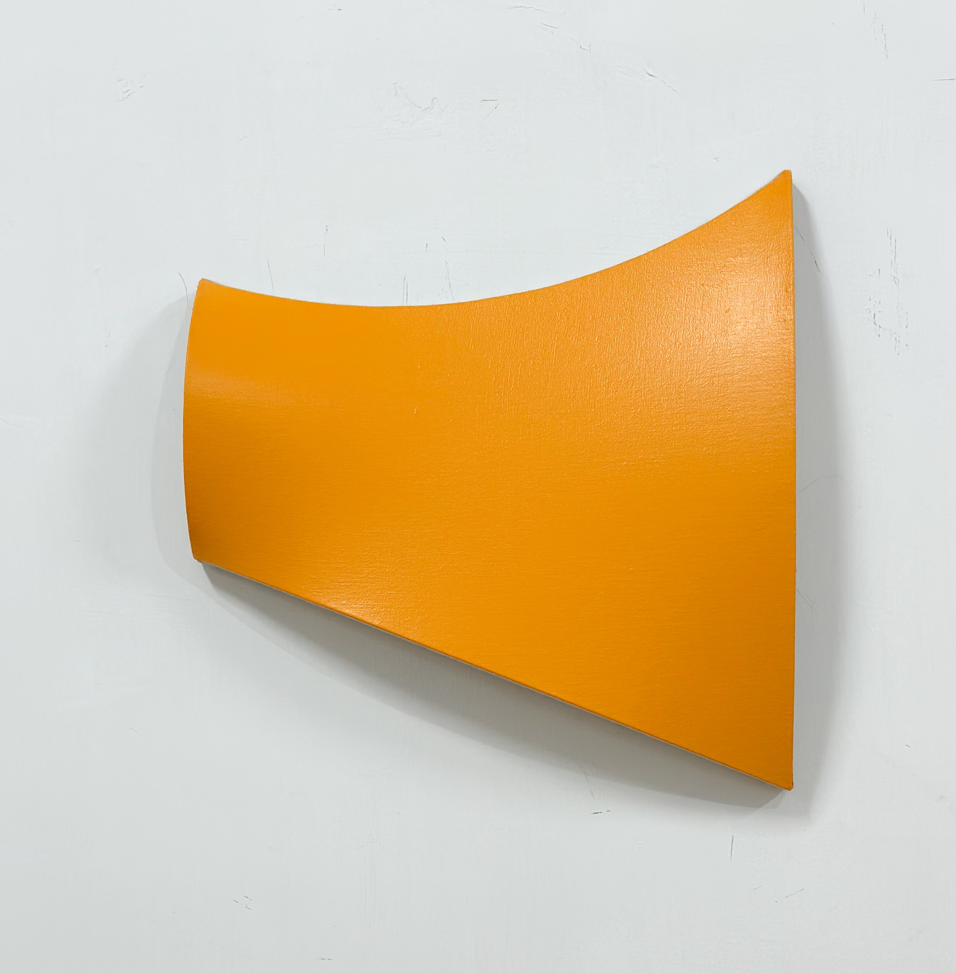 “Birth of yellow” 2024, acrylics on linen, 44x42,5x7cm, 0,5