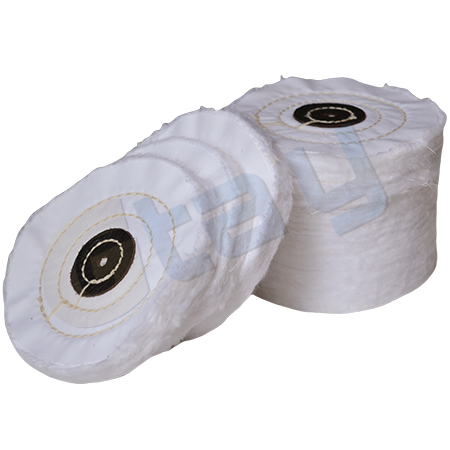 Bleached cotton fabric polishing wheel