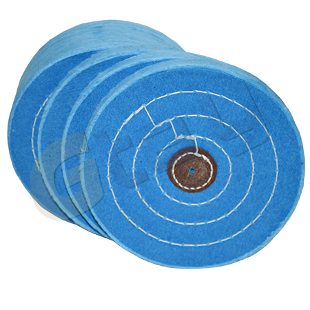 Blue cotton polishing buffing wheels