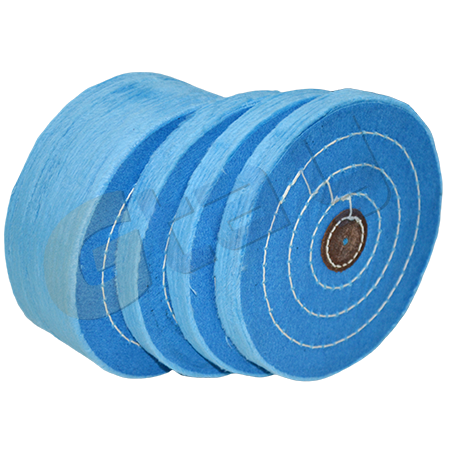 Blue cotton polishing buffing wheels