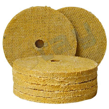 Dip treated rigid pure sisal buffing wheels