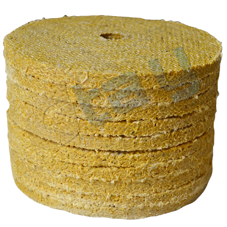 Dip treated rigid pure sisal buffing wheels