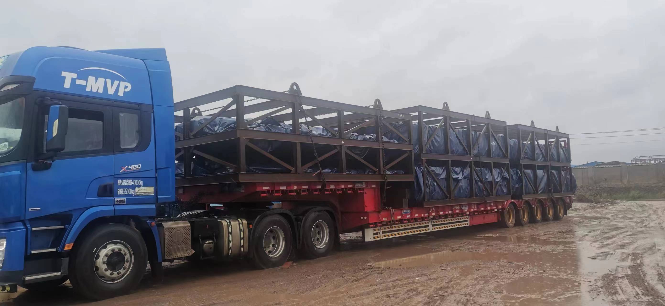 超限平板拖车运输