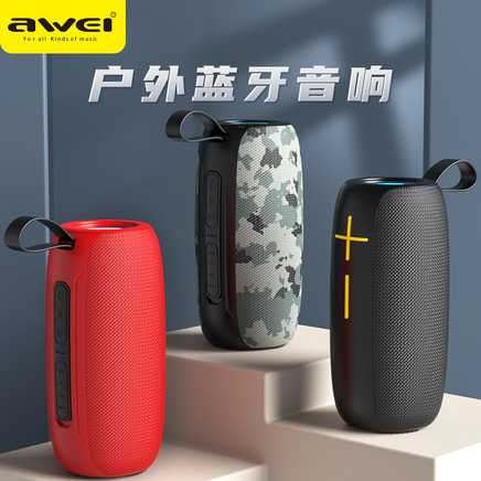 AWEI用维新款蓝牙音箱运动户外IPX6防水炫彩跨境亚马逊多模式音响