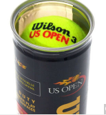 威尔胜Wilson WRT106200 美网比赛训练网球 塑罐3粒