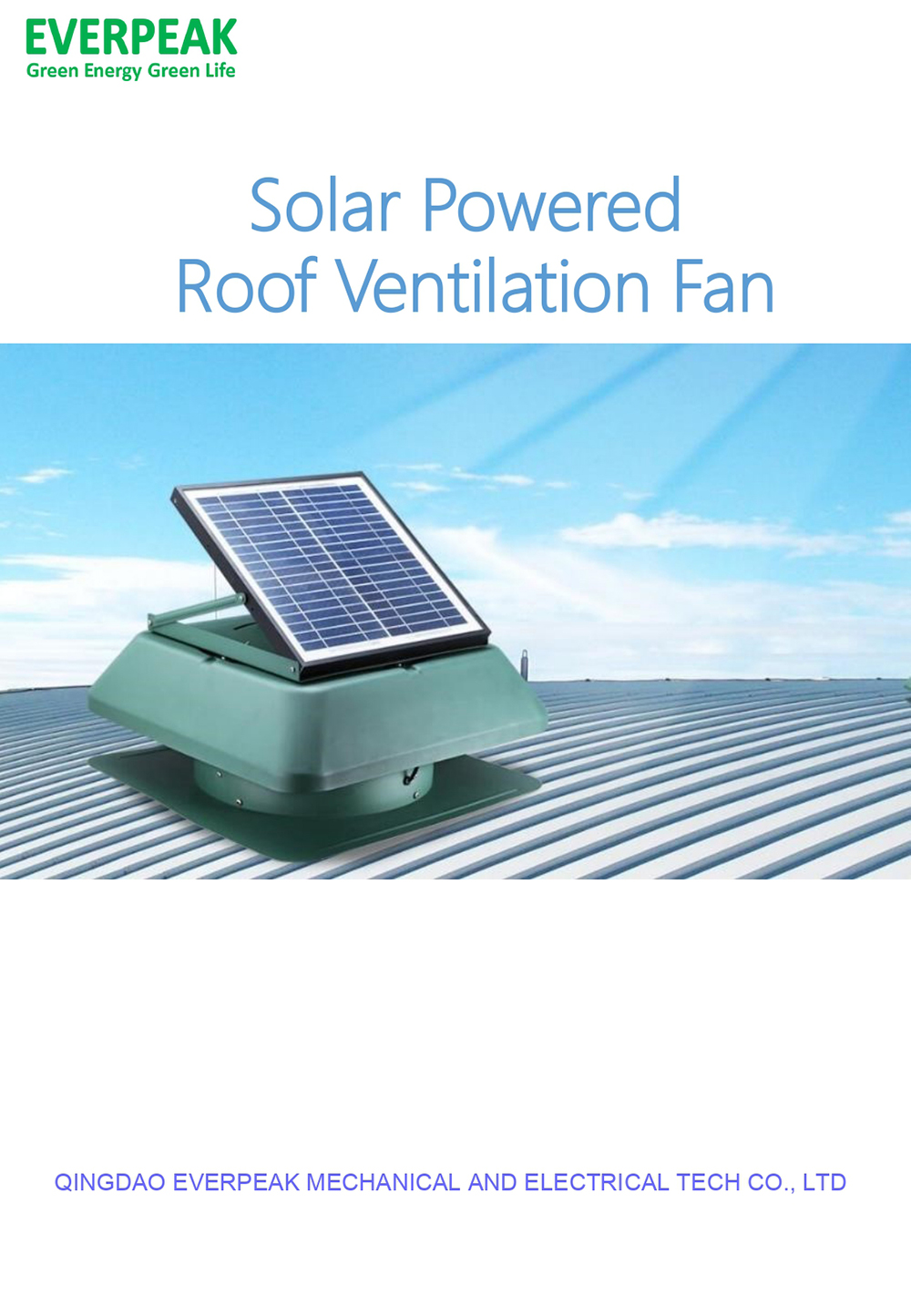 SOLAR ROOF VENTILATOR