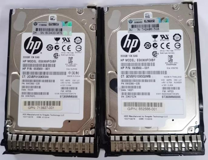 HP 652564-B21 653955/713963-001 300G SAS 10K 2.5 SSD