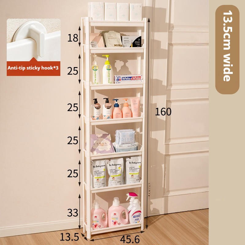 Clip storage shelf (behind the door)