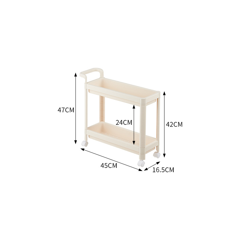 Multi-functional home clip shelf trolley