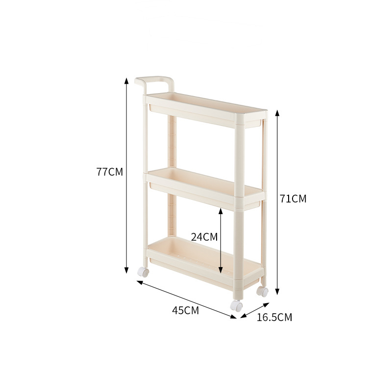 Multi-functional home clip shelf trolley
