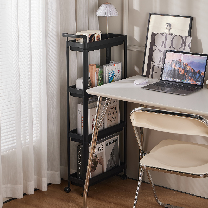 Multi-functional home clip shelf trolley