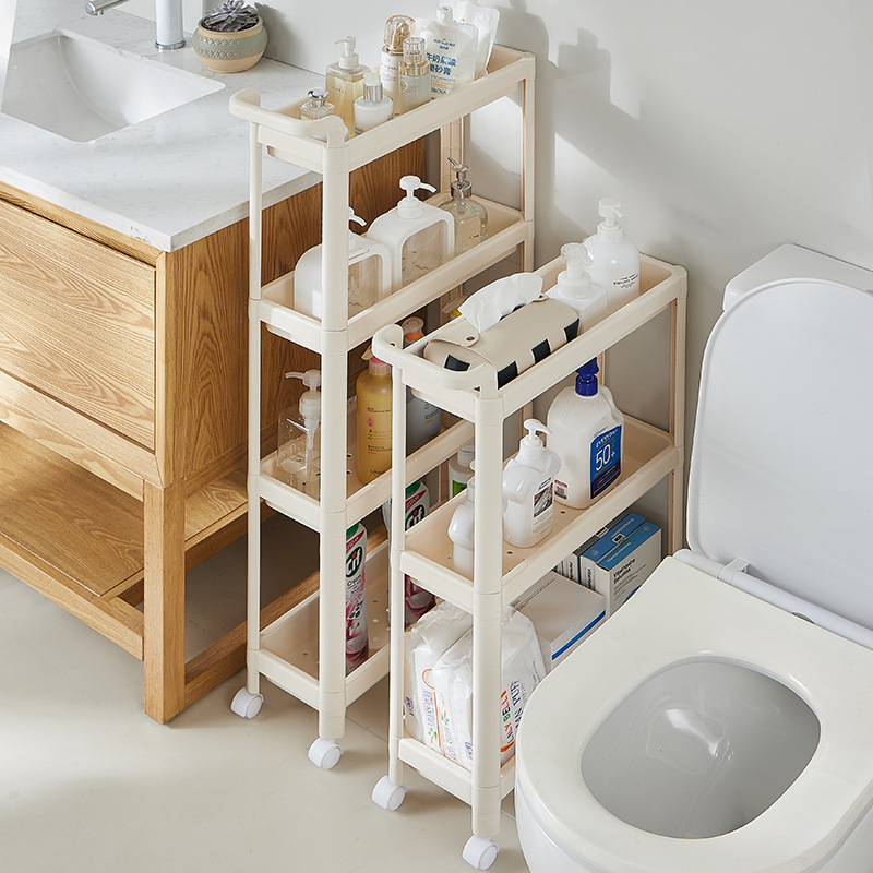 Multi-functional home clip shelf trolley