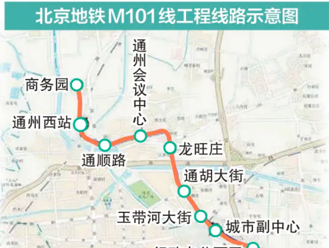 北京地铁新线开工！示意图