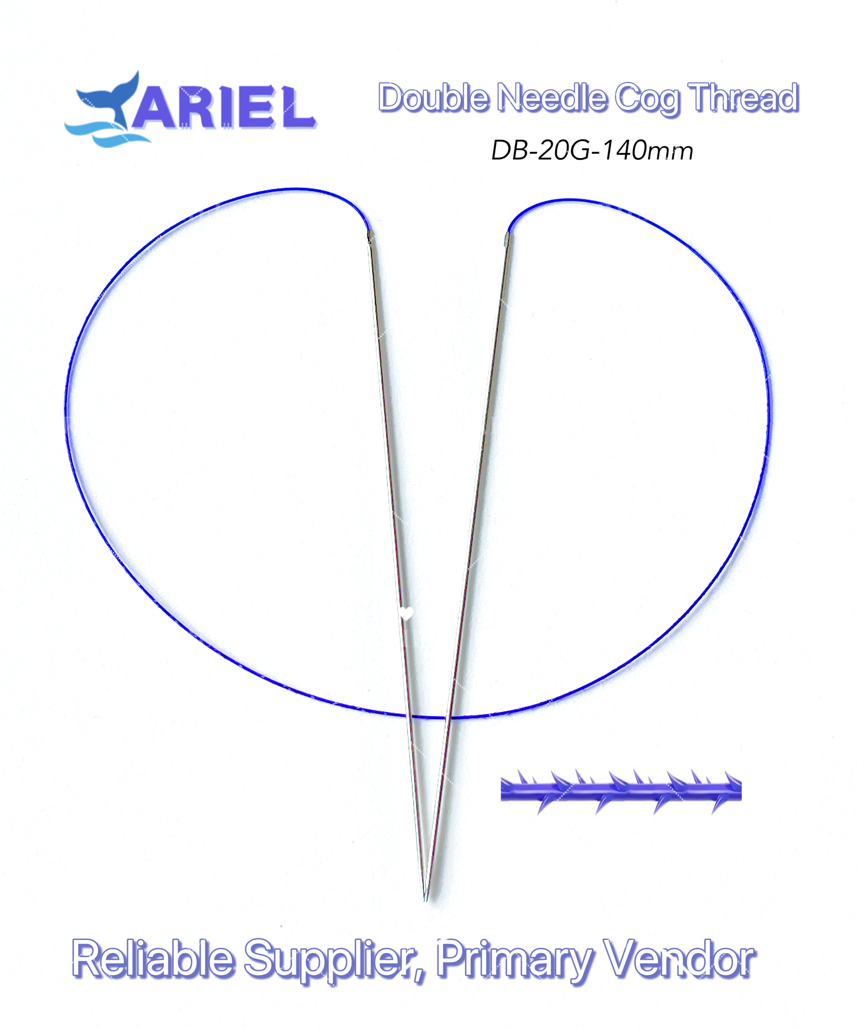 DOUBLE NEEDLE COG THREADS