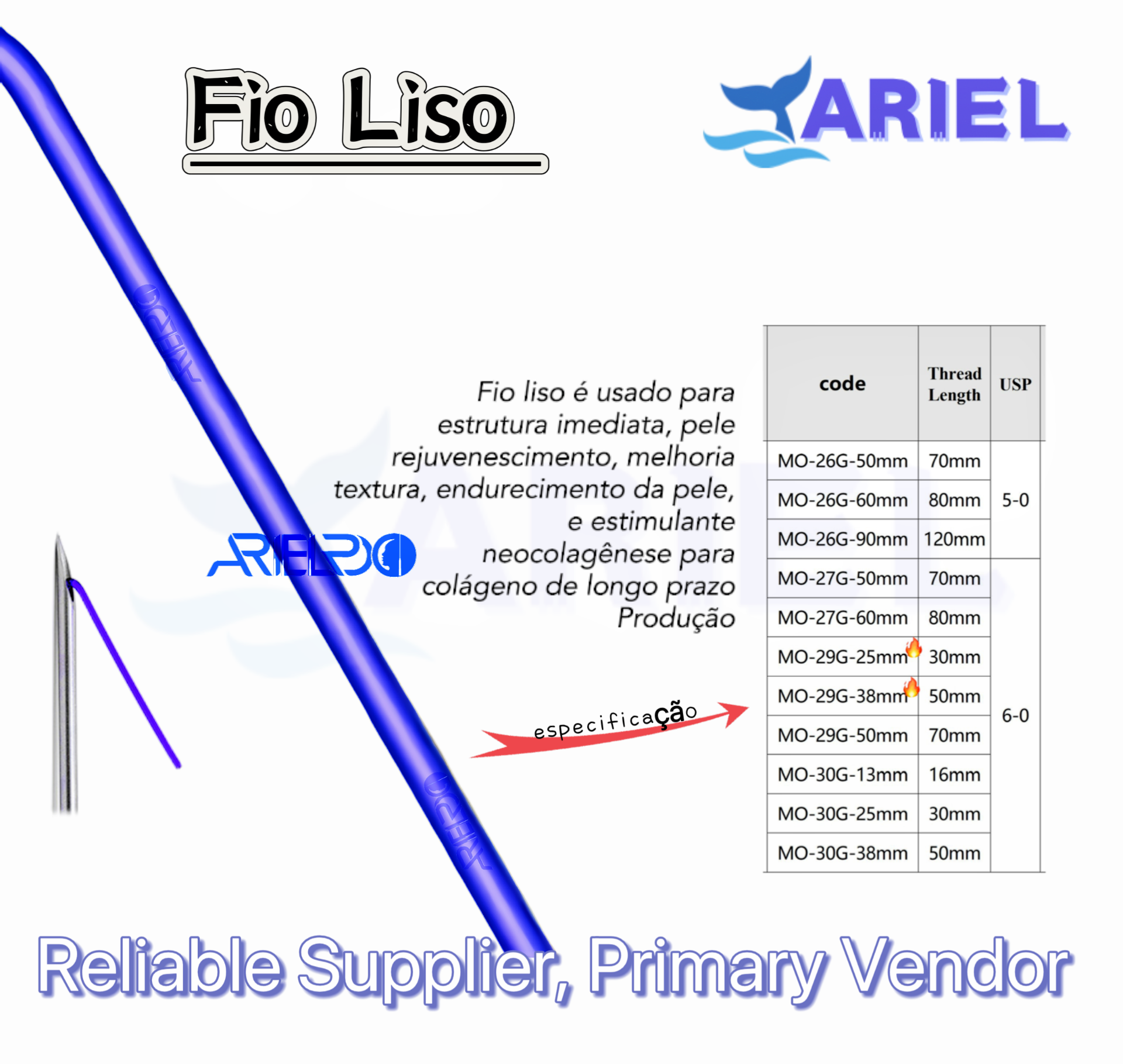 Fio Liso (Agulha Afiada)