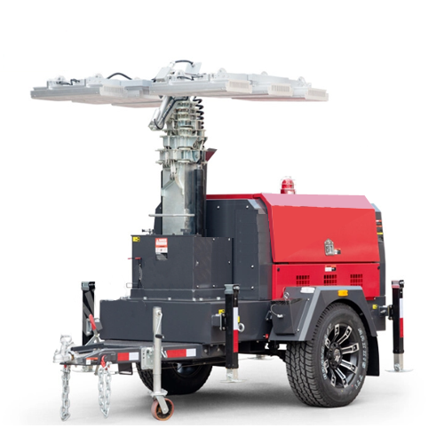 High Quality Portable Mobile Generator Powered Light Tower For Outdoor Night Lighting