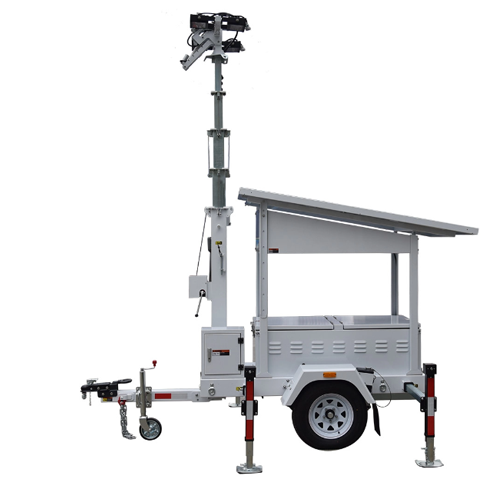 UST-300 LED Flood Light Solar Portable Telescopic Mast Mobile Solar Light Tower