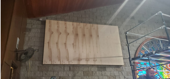 This indoor 400x450mm panel can be directly fixed on the wall, no need for extra framework, as long as you fix one wooden board on the wall first, it helps our customers to save a lot of labor cost;
