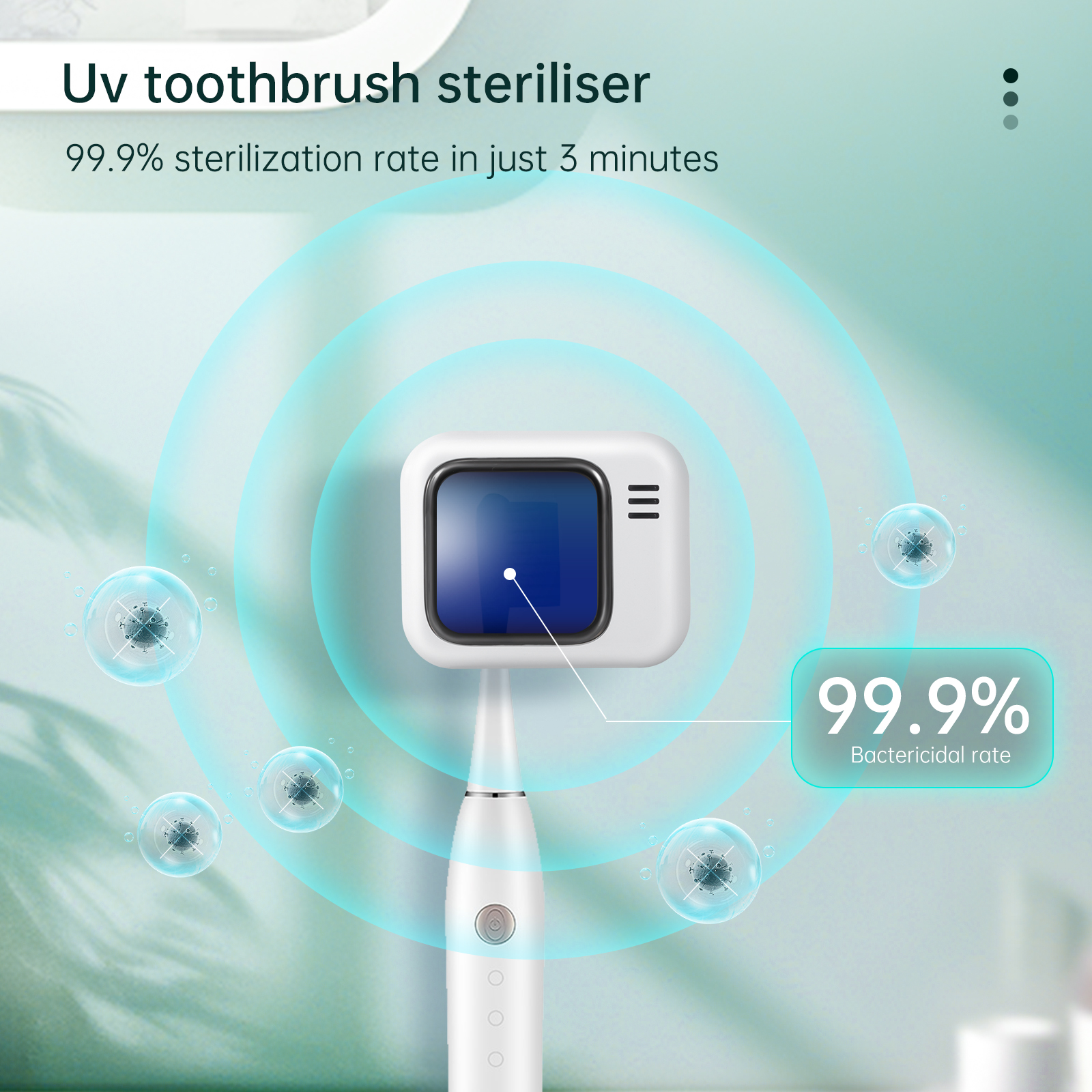 Toothbrush sterilizing case series