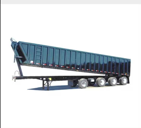 Intermodal heavy-duty 3-axle dump trailer tractor truck tipping bucket truck for sale