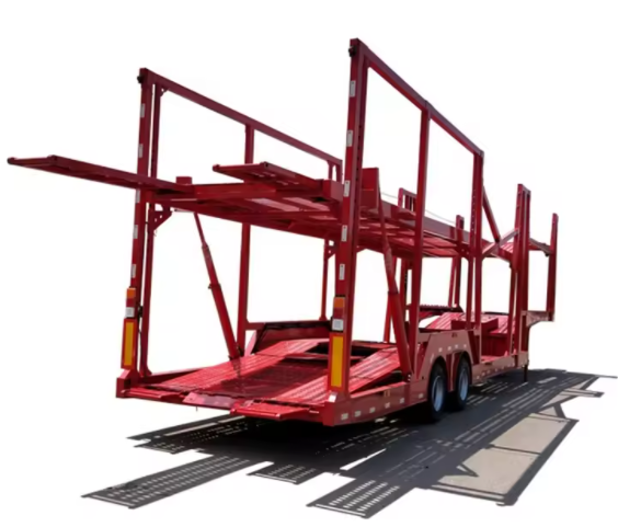 Hot selling stainless steel land vehicle trailer, heavy-duty semi-trailer, 10 vehicles for transportation