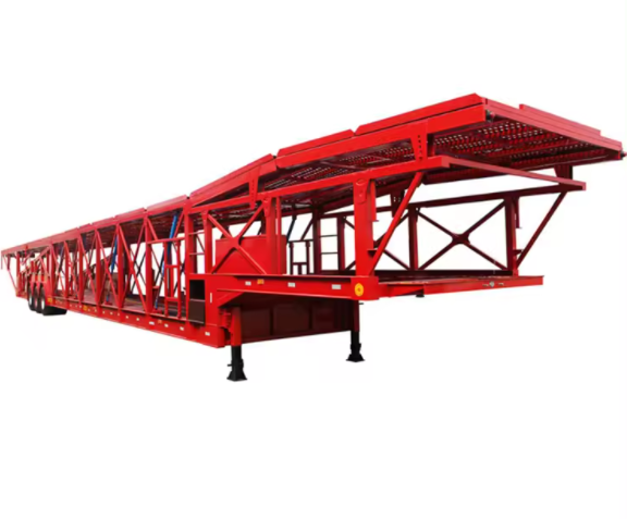 3-axle truck transport vehicle, semi truck trailer, with hydraulic lift for sale