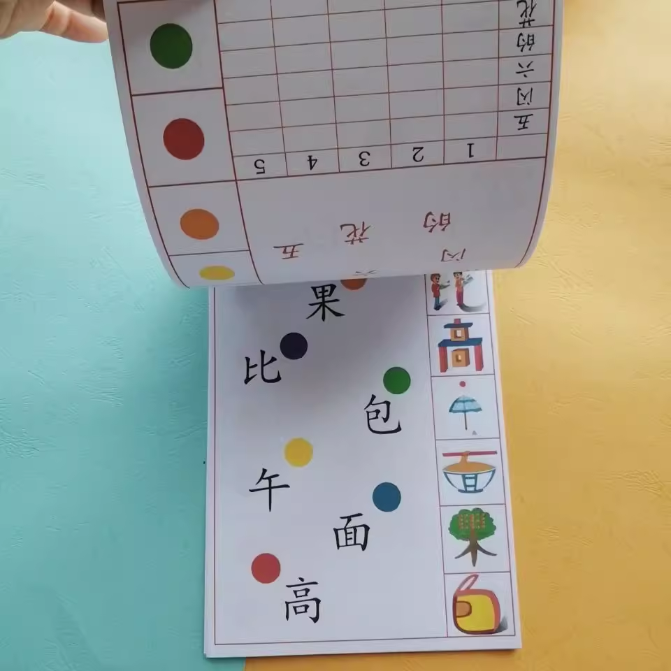 洪恩识字逻辑幼儿教具同步1300认字卡启蒙学前题卡小班教材