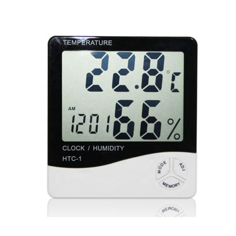 Temperature and humidity meter alarm clock HTC-1