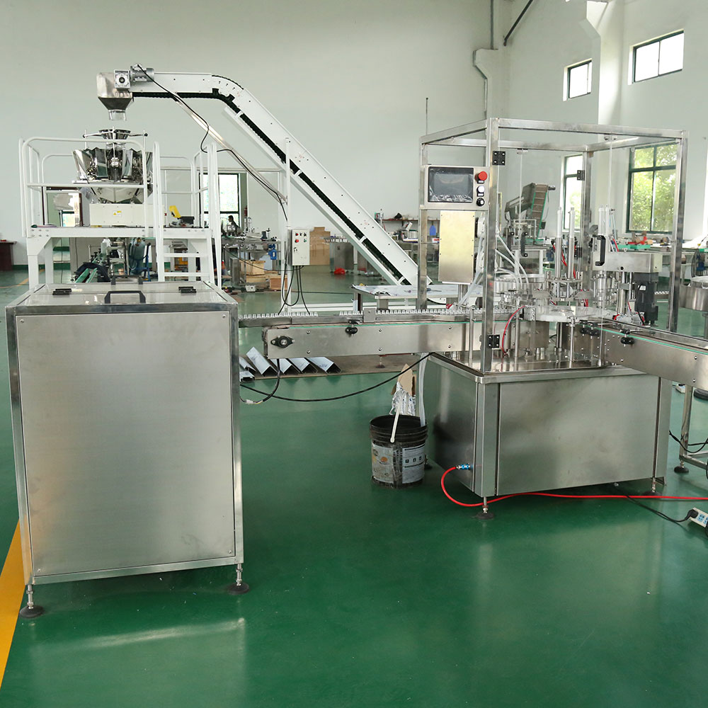 Four Nozzles Filling Capping Machine