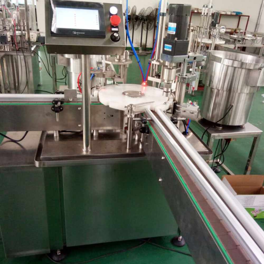 Single Nozzles Filling Capping Machine