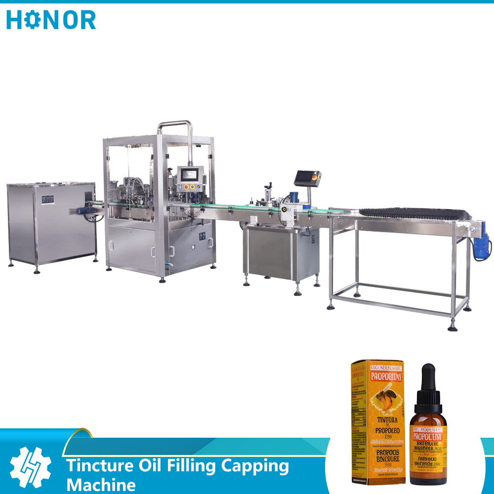 Tincture Oil Filling Capping Machine