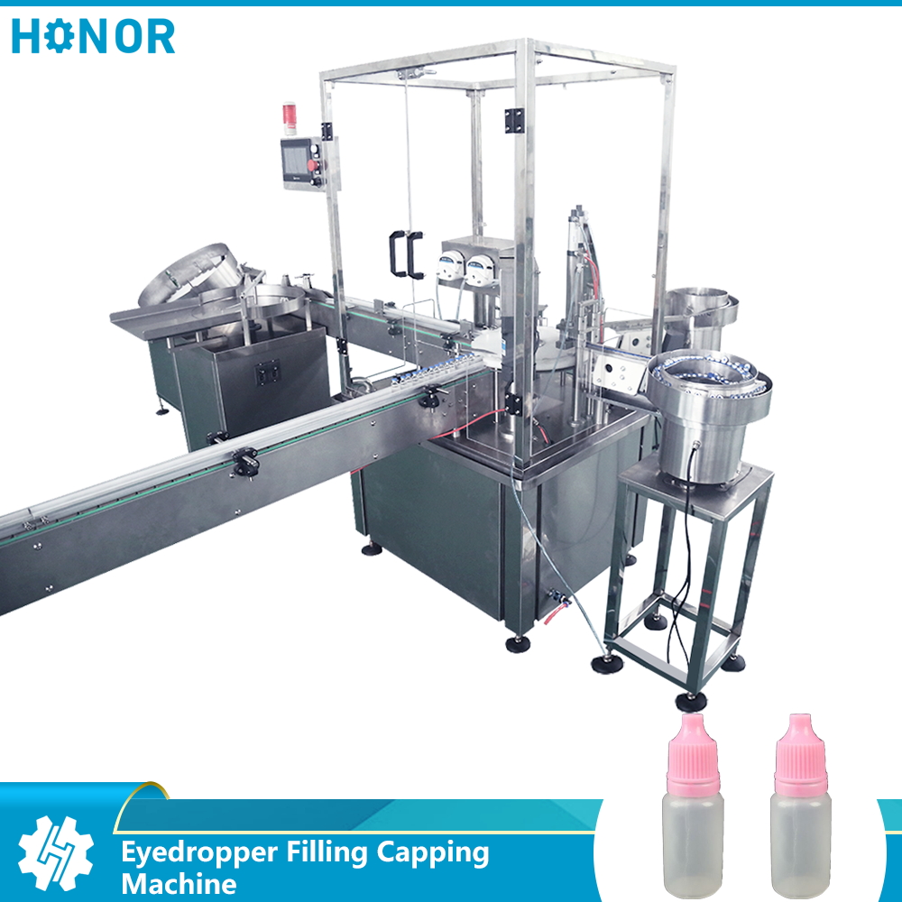 Eyedropper Filling Plugging Screw Capping Machine