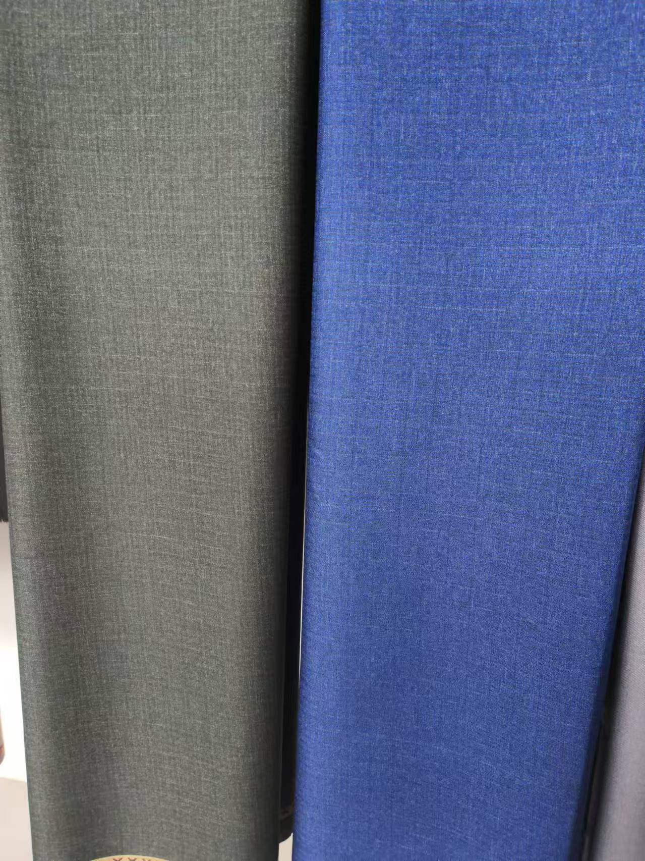 Polyester/Rayon cation fabric with selvage for men suit