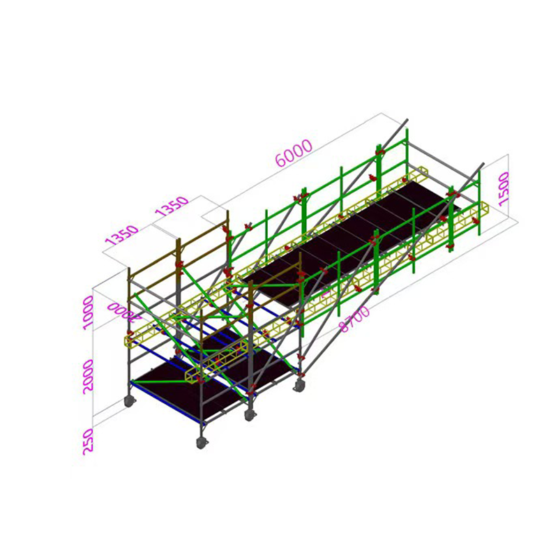 Aluminum alloy scaffold cantilever frame with length of 6-12 meters