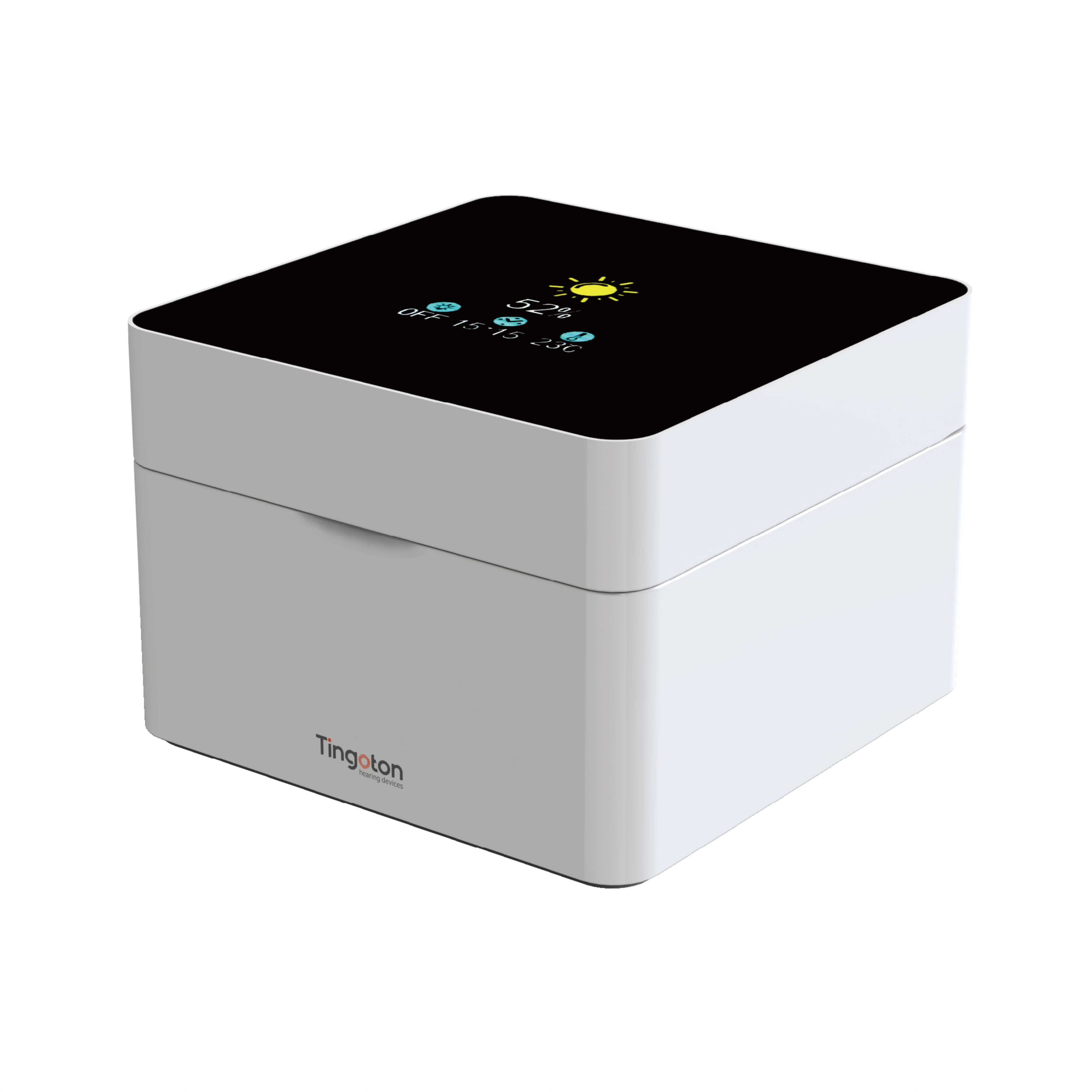 T90/T95 AI数显电子干燥器配备LED显示屏，实时显示工作状态，让您了解干燥过程；智能用恒温干燥，有效避免过热造成的损伤，尽心呵护您的物品；静音风扇温和吹风，大幅提升干燥效率；内置紫外线灯深层杀菌，开盖即停，在杀菌的同时呵护您的健康；内置锂电，短时外出免去电源的烦恼；一键启动，智能定时，轻松使用，安心放心。
