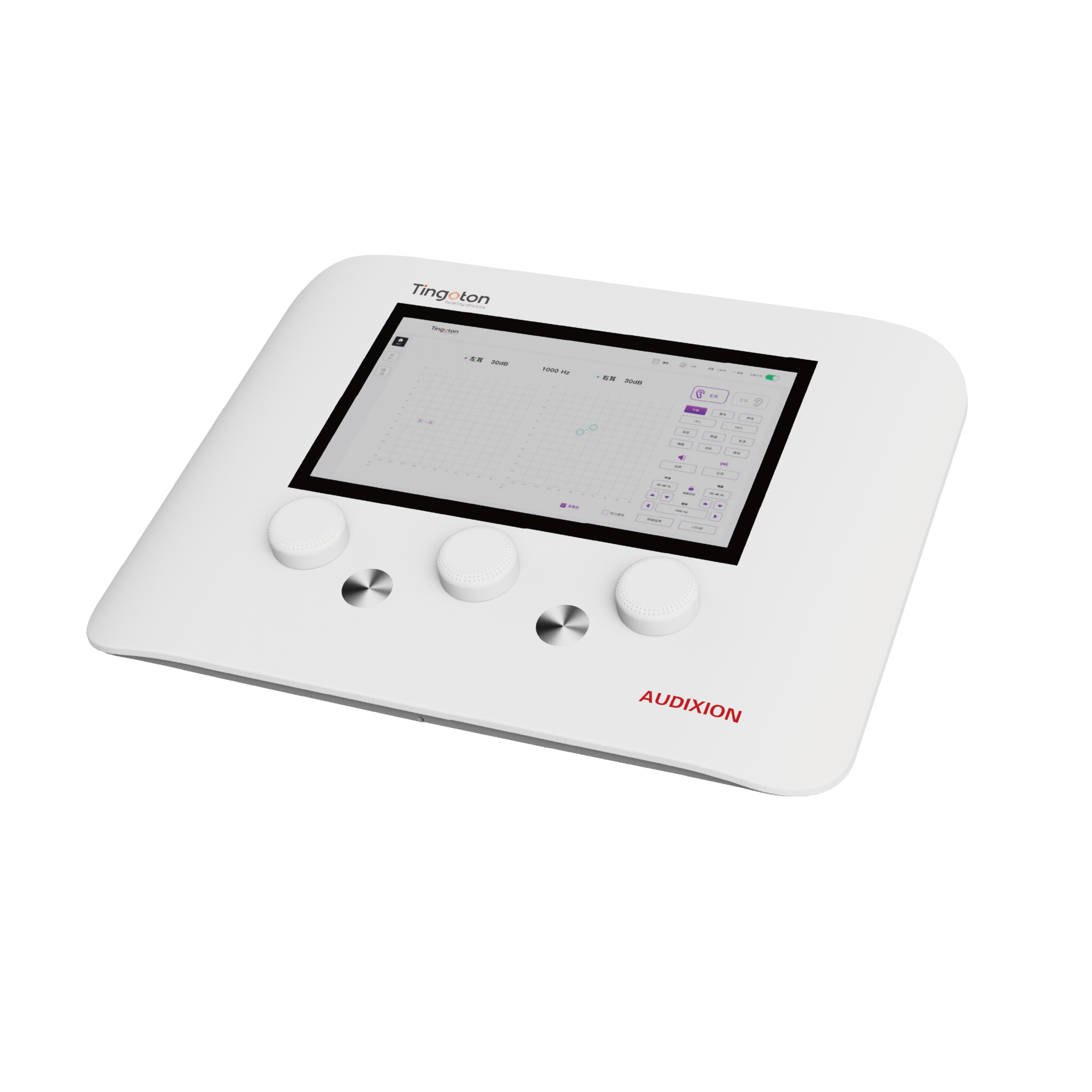AX300 Pro，是一款集高效诊断与便捷操作为一体的专业听力检测设备。10寸LCD触摸屏设计，操作直观流畅，配合自引导UI界面，提升工作效率。支持触屏和电脑操作，灵活适配不
同使用习惯，满足多样化场景需求。