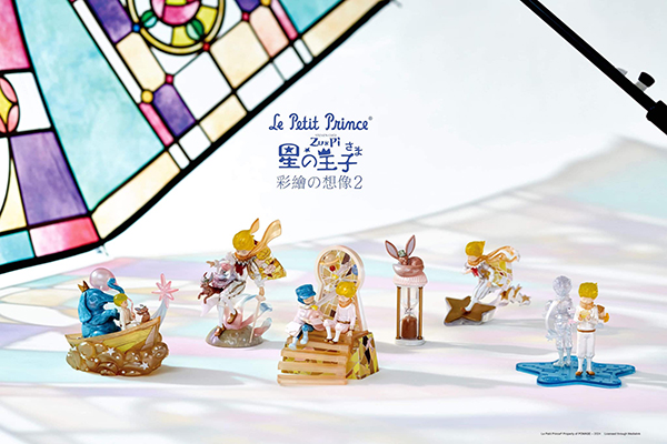 little prince stained glass figure set