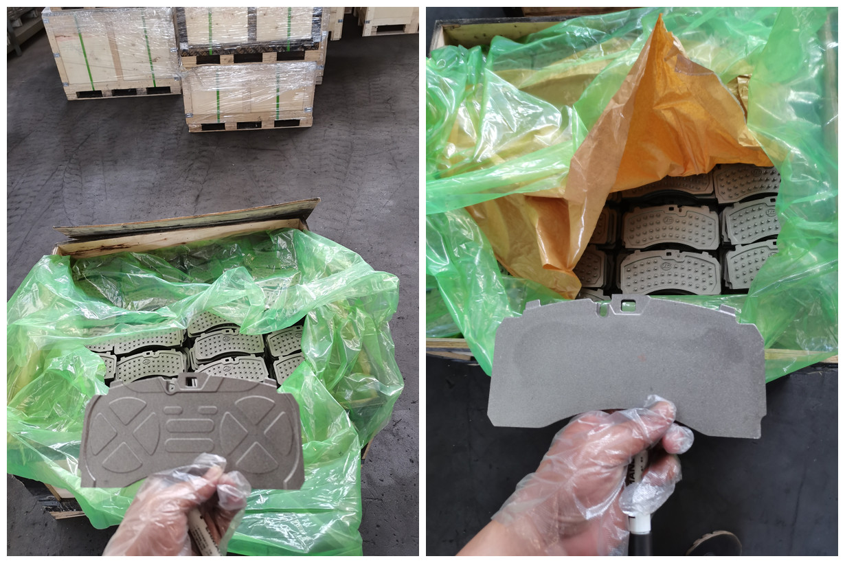 Bainuo Brake Casting or Casted steel backing plates for CV disc brake pads for Commercial Vehicles of Trucks/Buses  Packing ways