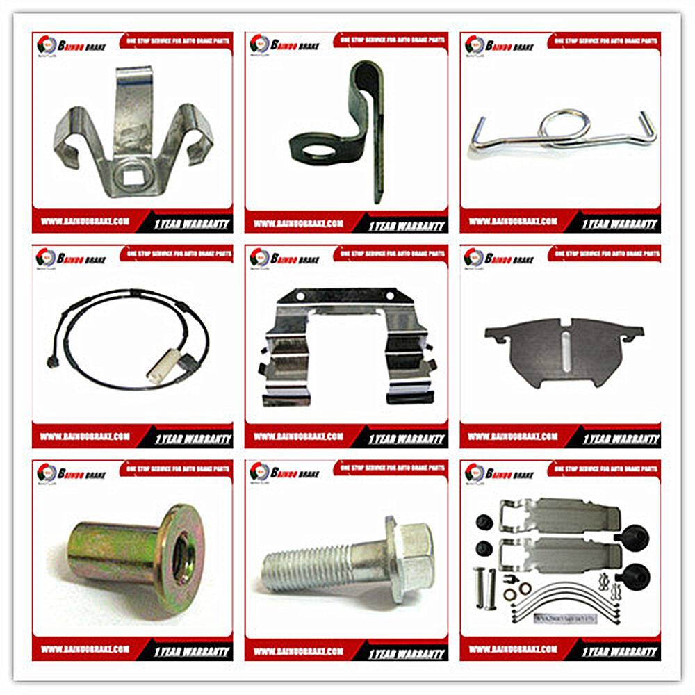 Bainuo Brake’s main product lines are the Automotive Disc Brake Pads Hardware Accessories,such as Abutment Clips,Piston Clips, Acoustic Wear Indicators ,Electronic Wear Sensors,Damping Shims,Anti-rattle Springs,Brake Rivets,Brake Bolts,Counterweights,CV Repair Kits & components like Heavy brackets,Forks,Hold Down Springs,Bolts&Rubber Caps etc