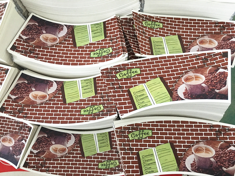 Customized Logo Printed Paper Cup Fans